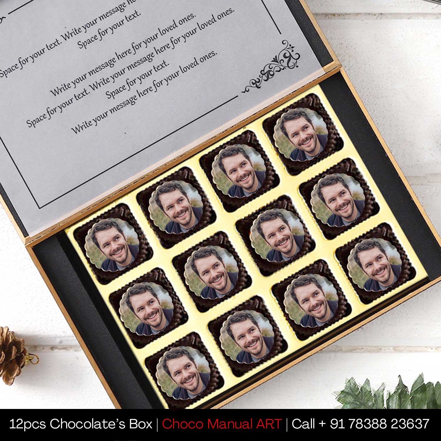 Buy Personalised Printed Chocolate for your boyfriend