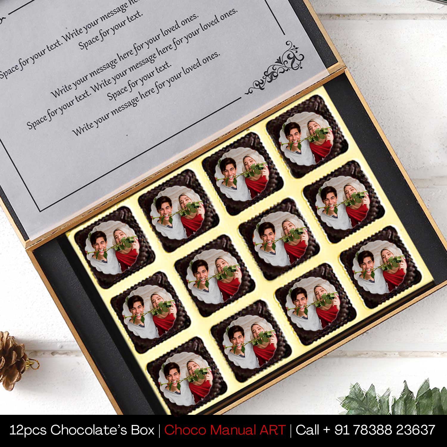 Love Gift Valentine day Personalised Chocolate Box new