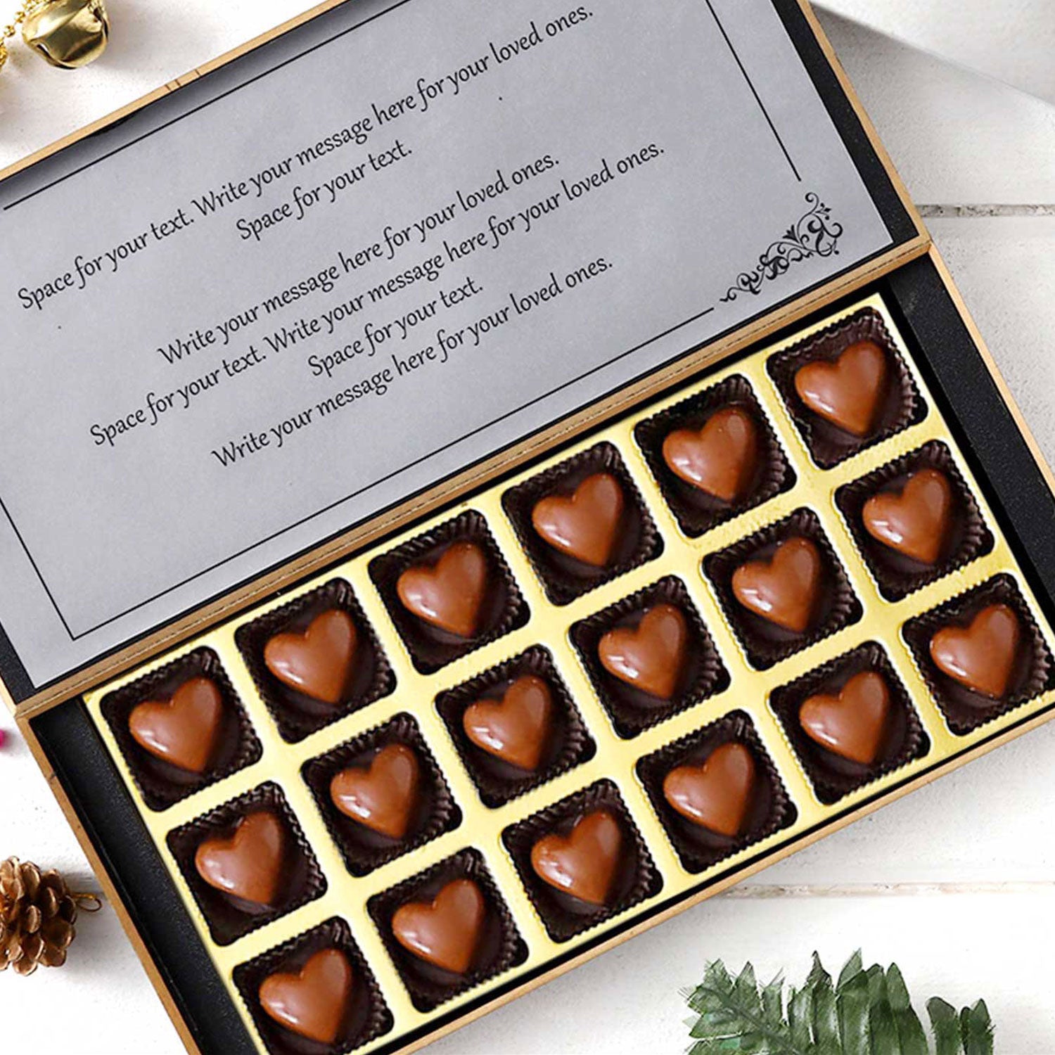 Buy online Rose Day Printed Chocolate with photo/name