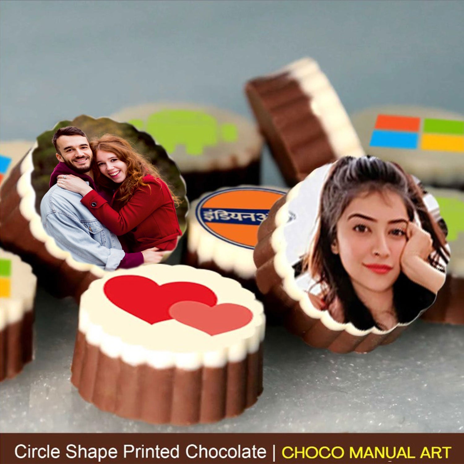 Printed Valentine's day chocolate gift for her