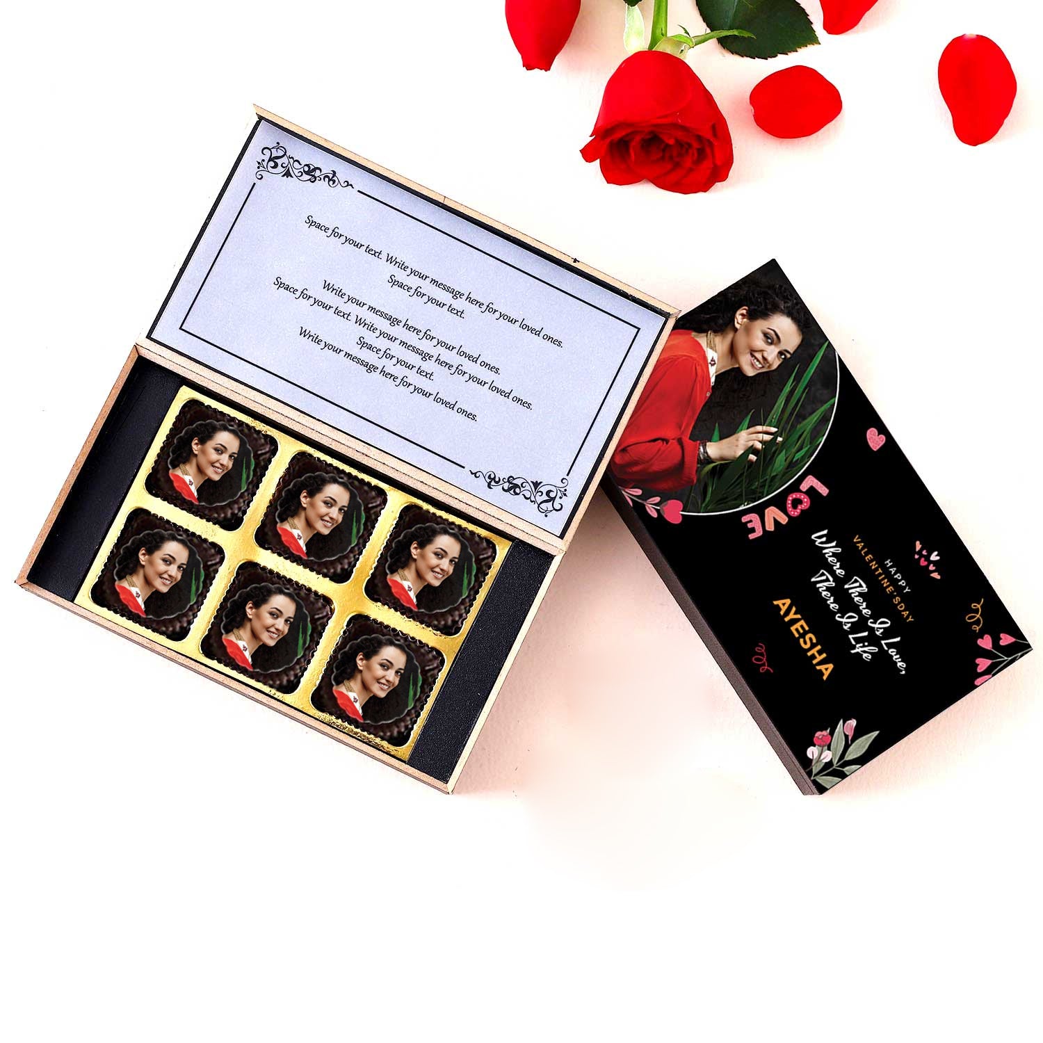 Love theme Valentine day Printed Chocolates