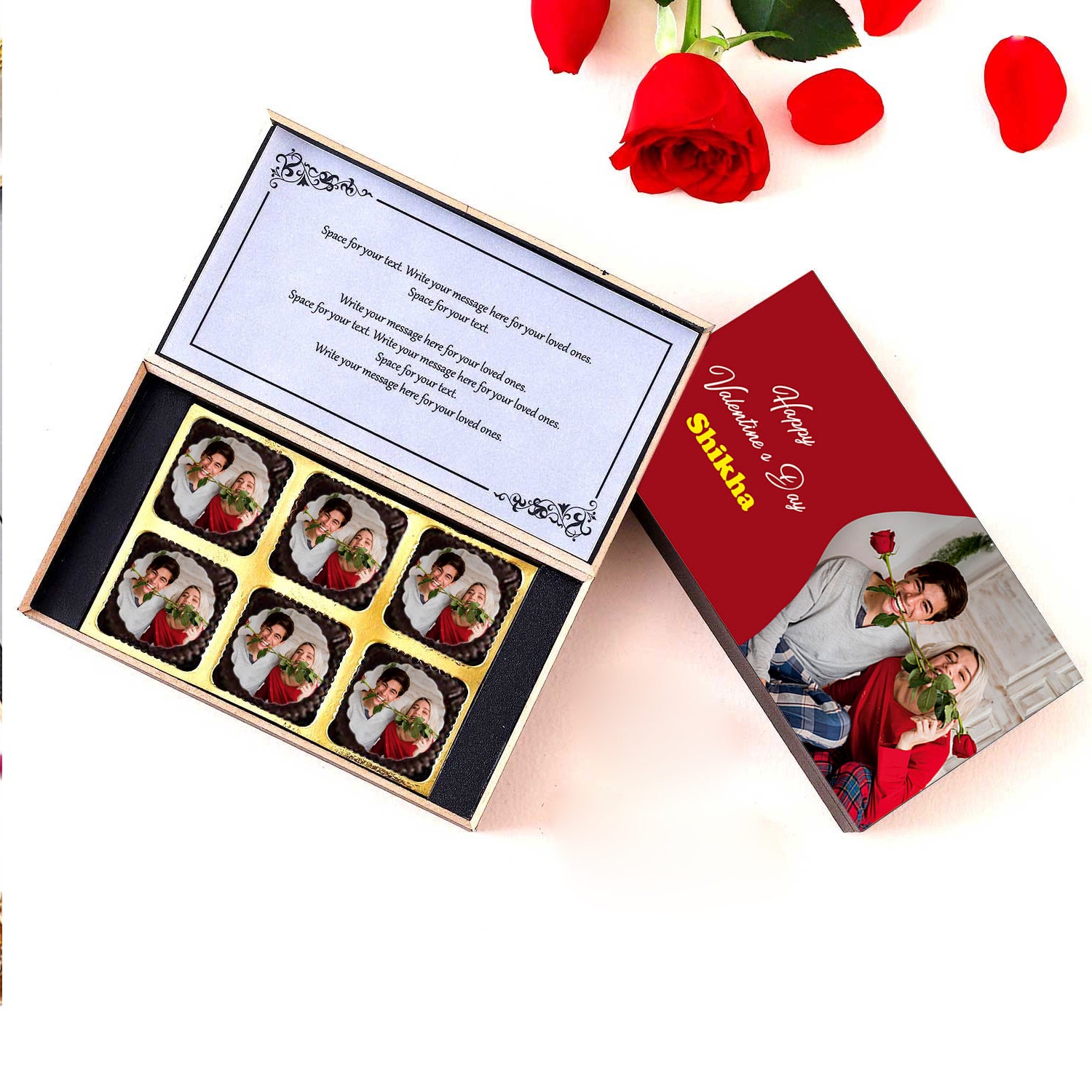 Love Gift Valentine day Personalised Chocolate Box new