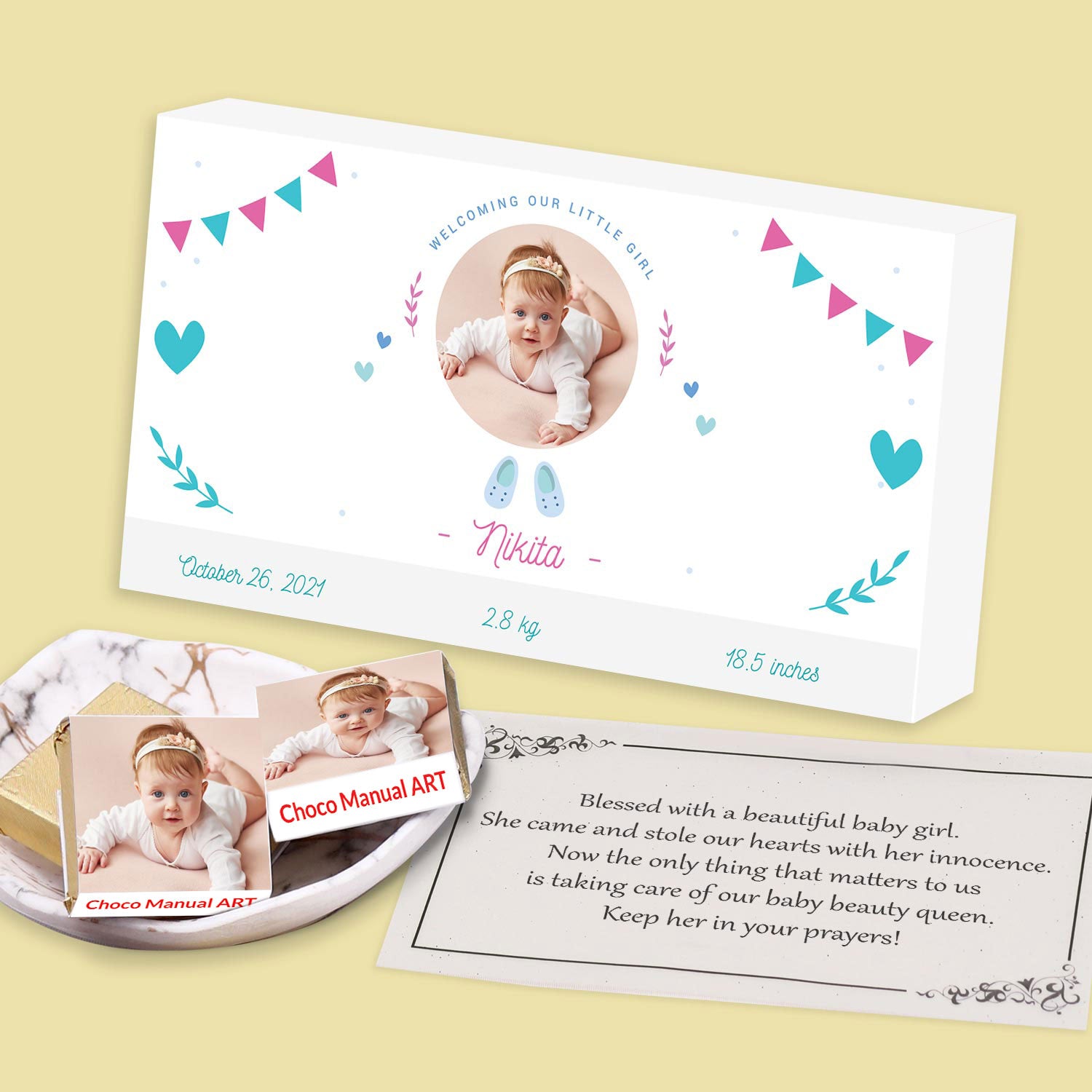 Baby announcement hampers India
