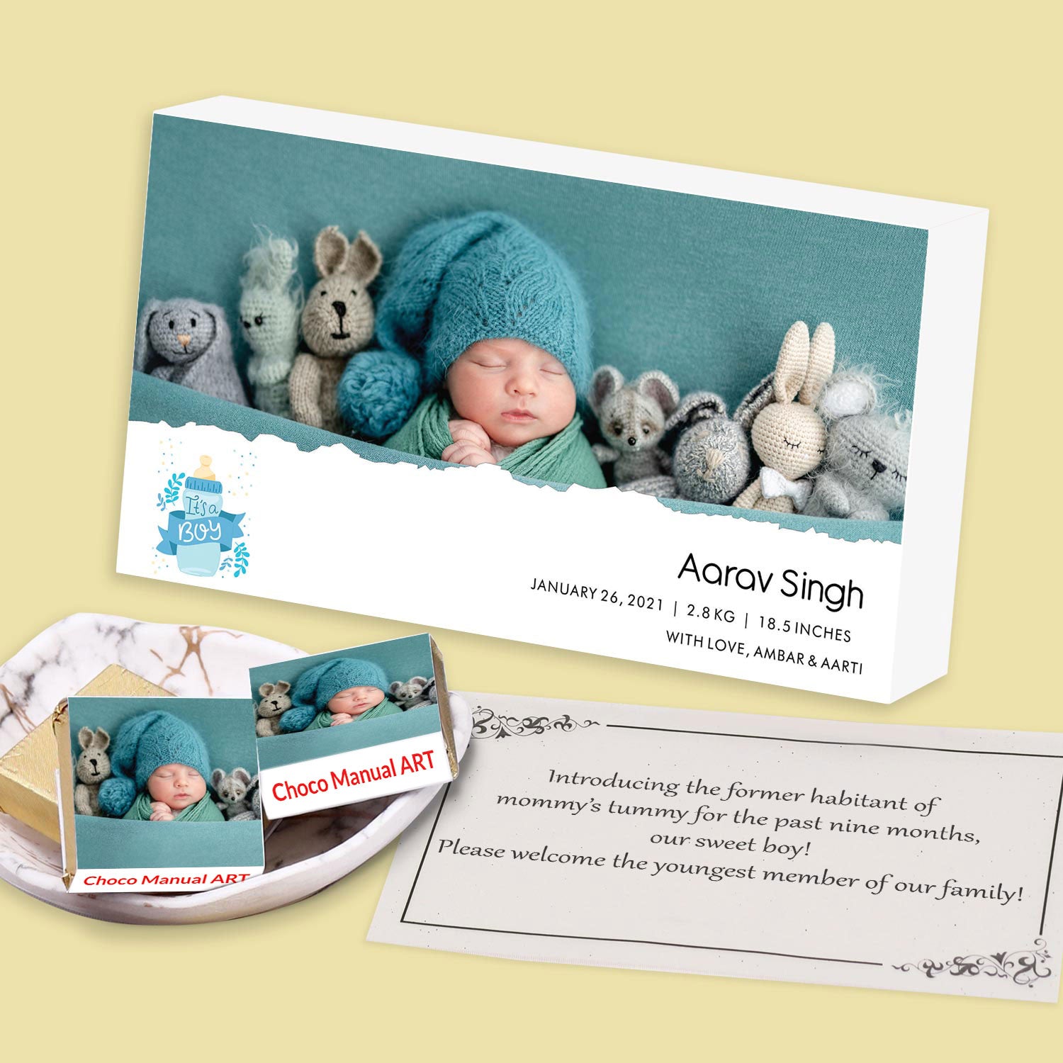 Baby announcement hampers India
