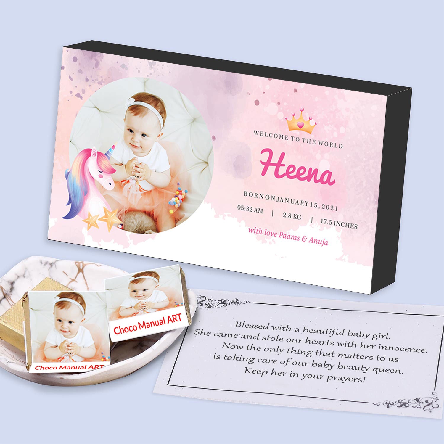 Baby birth announcement sweet boxes India