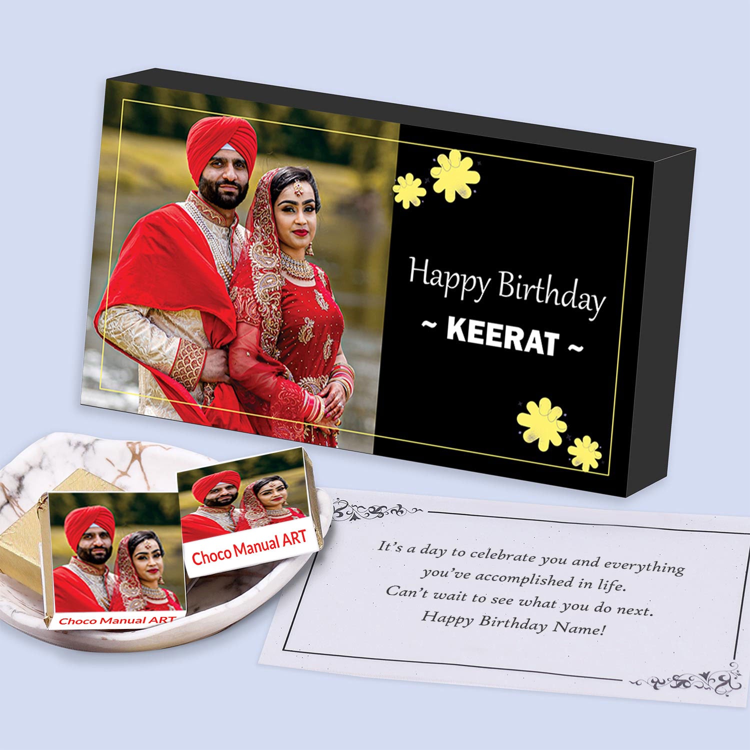 Personalised chocolates with Photo India
