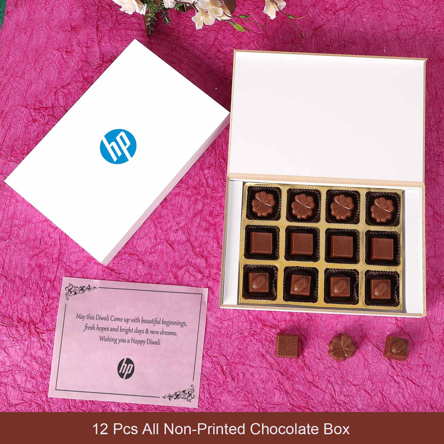 Stylish corporate gift of printed chocolates box - Choco ManualART