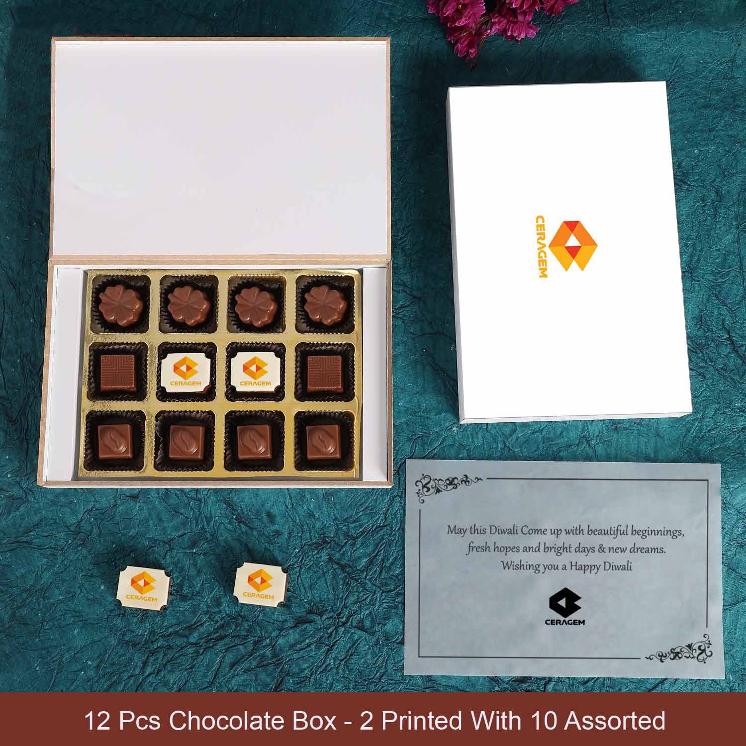 Stunning Corporate Brand logo Printed Chocolate Gifts