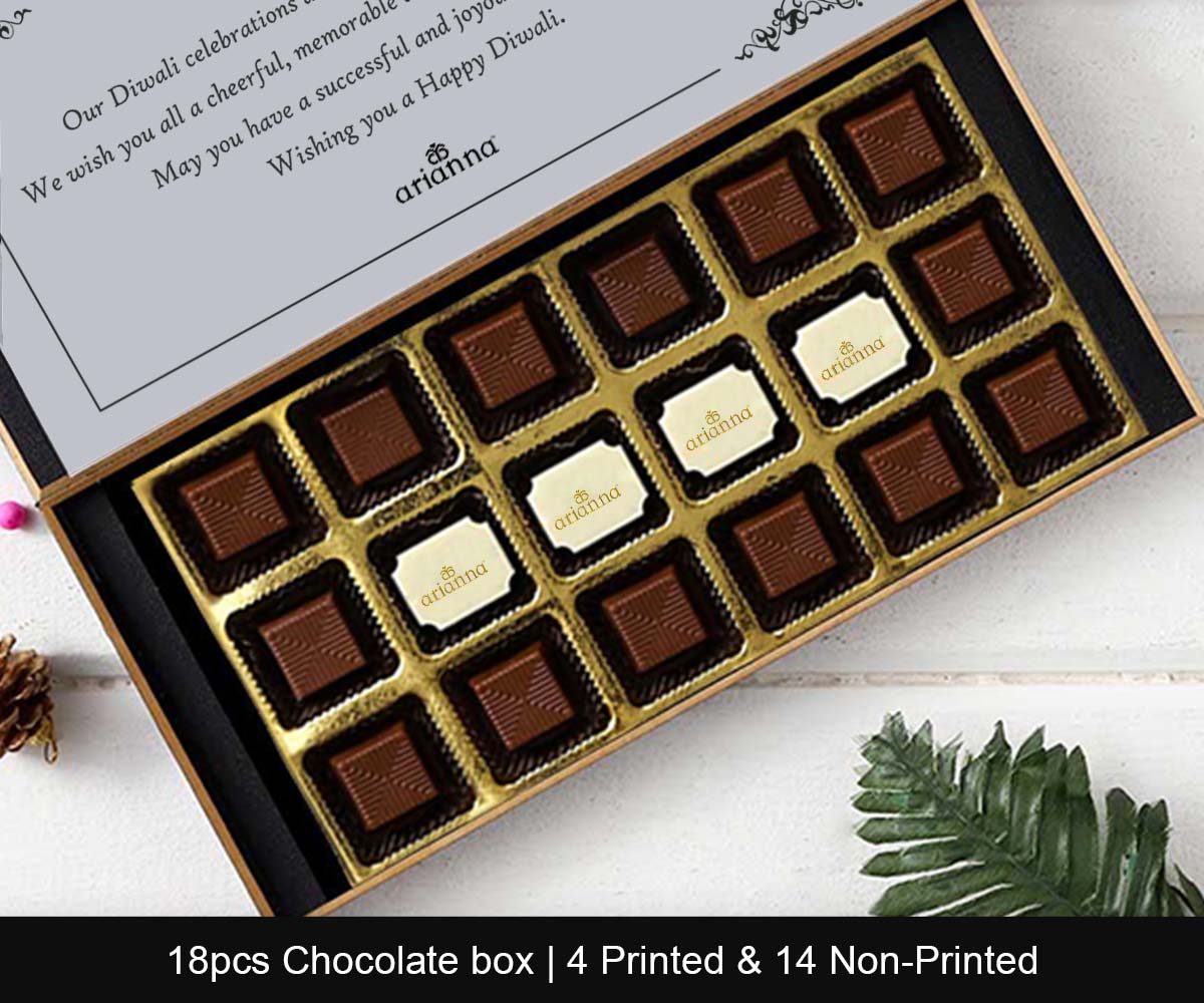 Innovative corporate diwali gift customised chocolates box