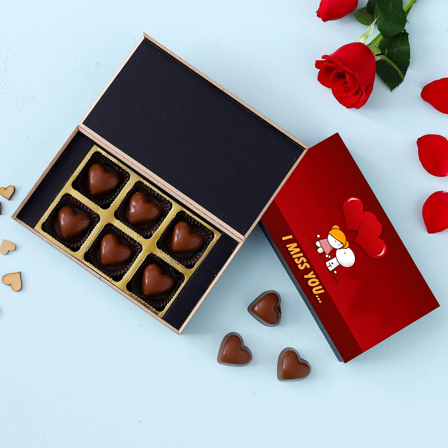 valentine's day miss you chocolate gift for ex girlfriend / Boyfriend