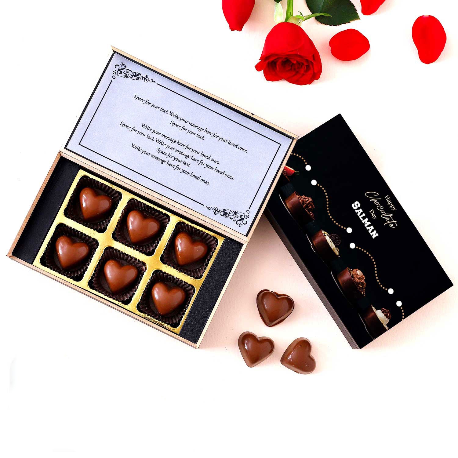 Unique Chocolate Day Customised Chocolate gift