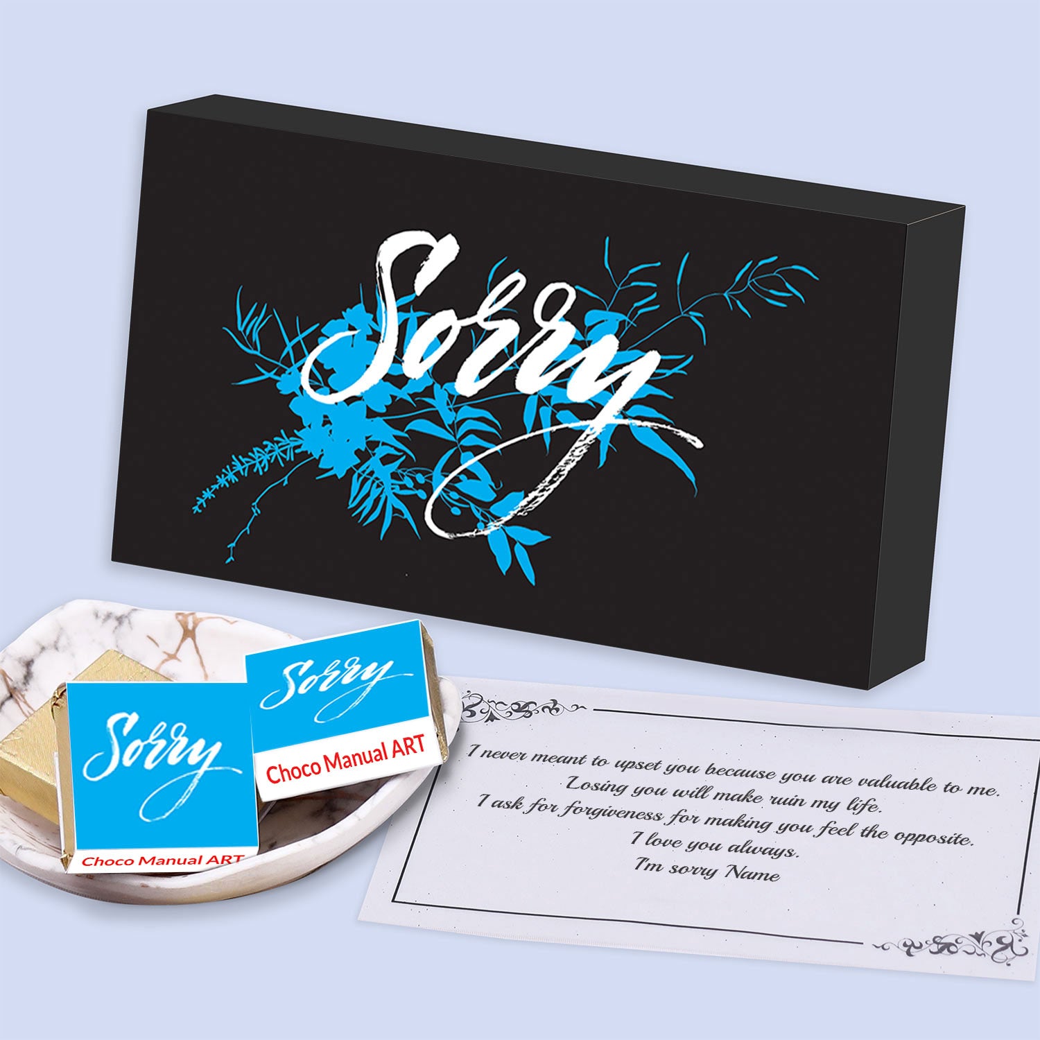 Sorry chocolate gift box