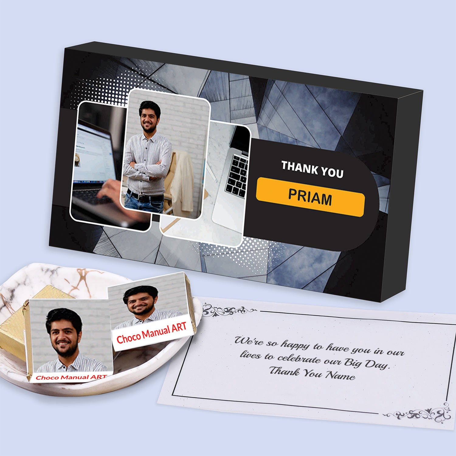 Personalised chocolates with Photo India
