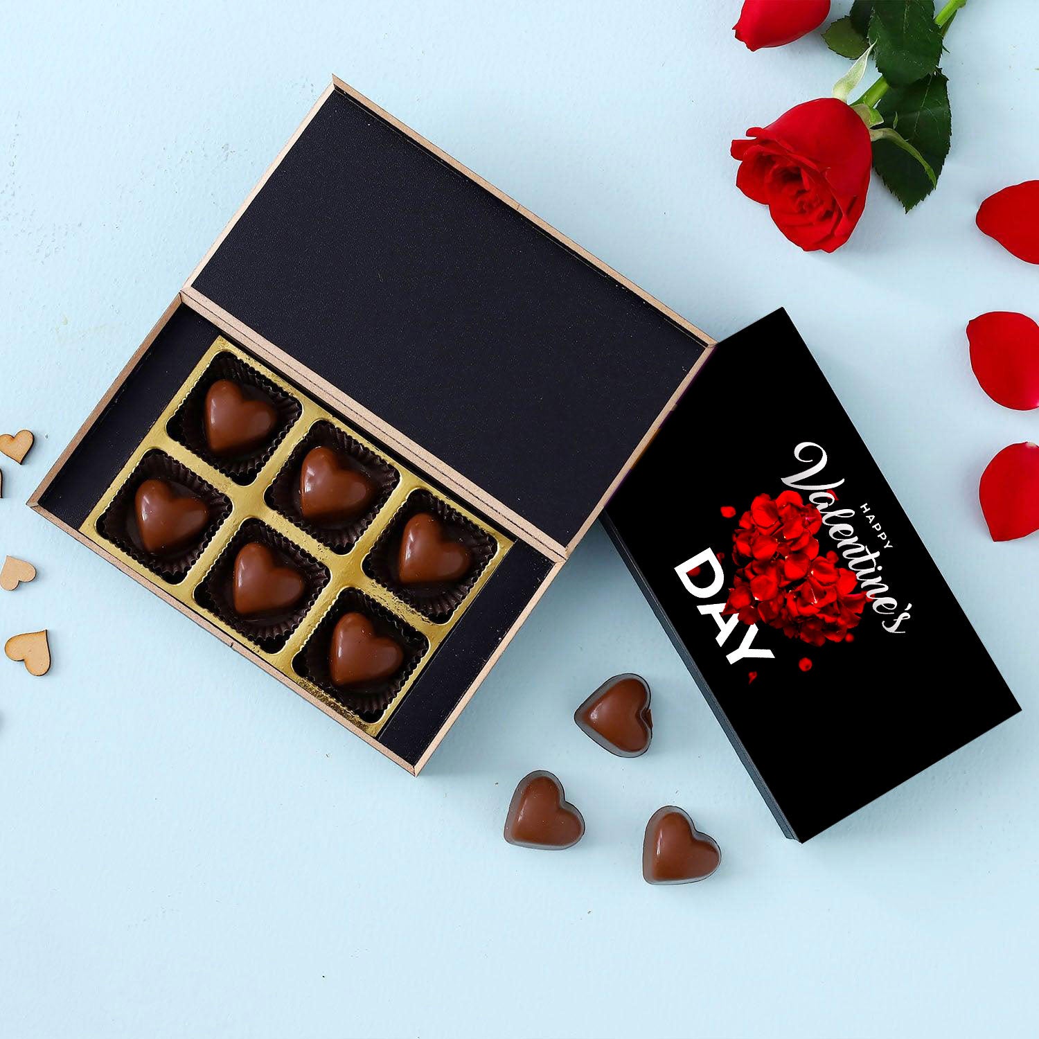 Heart Full Of Roses Printed Chocolate Box