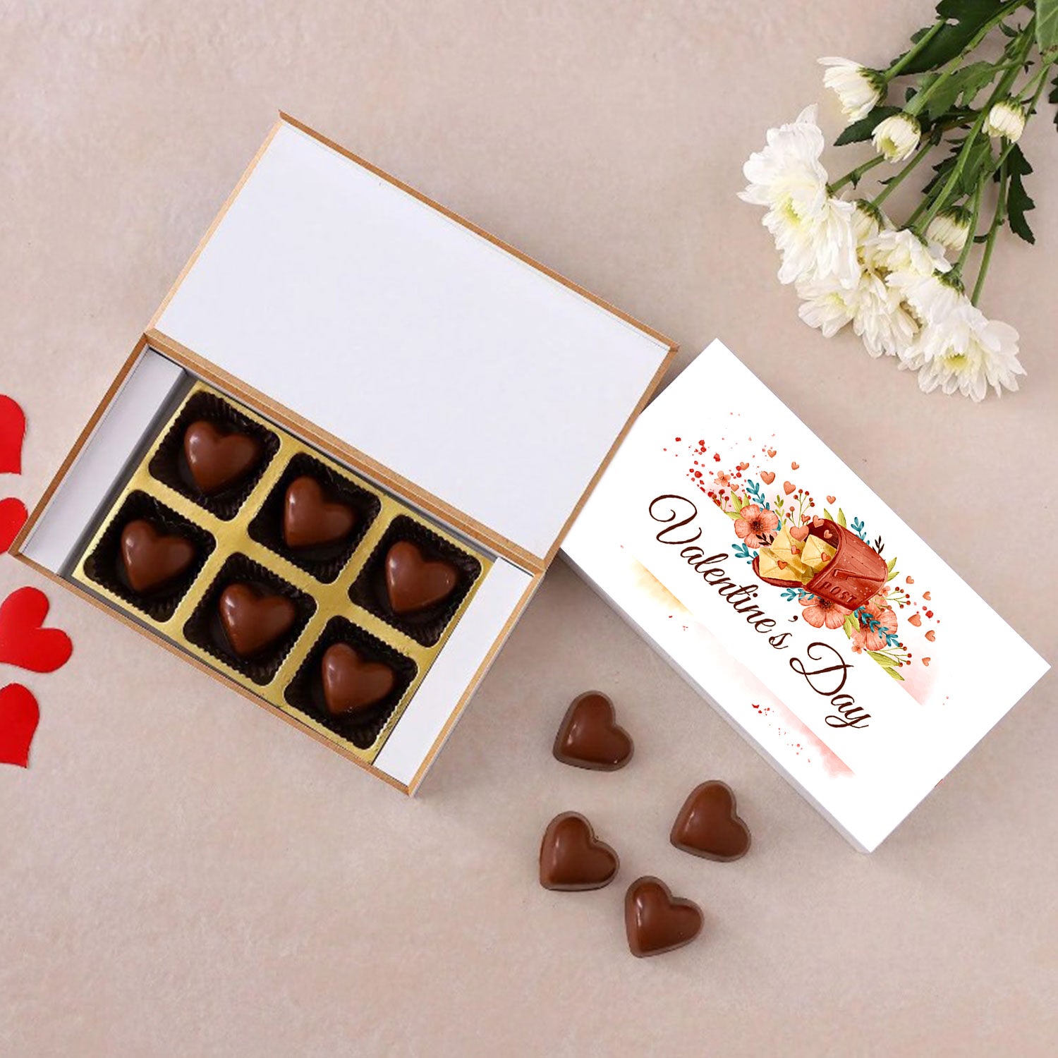 Valentine's day chocolate gift with Customised Message