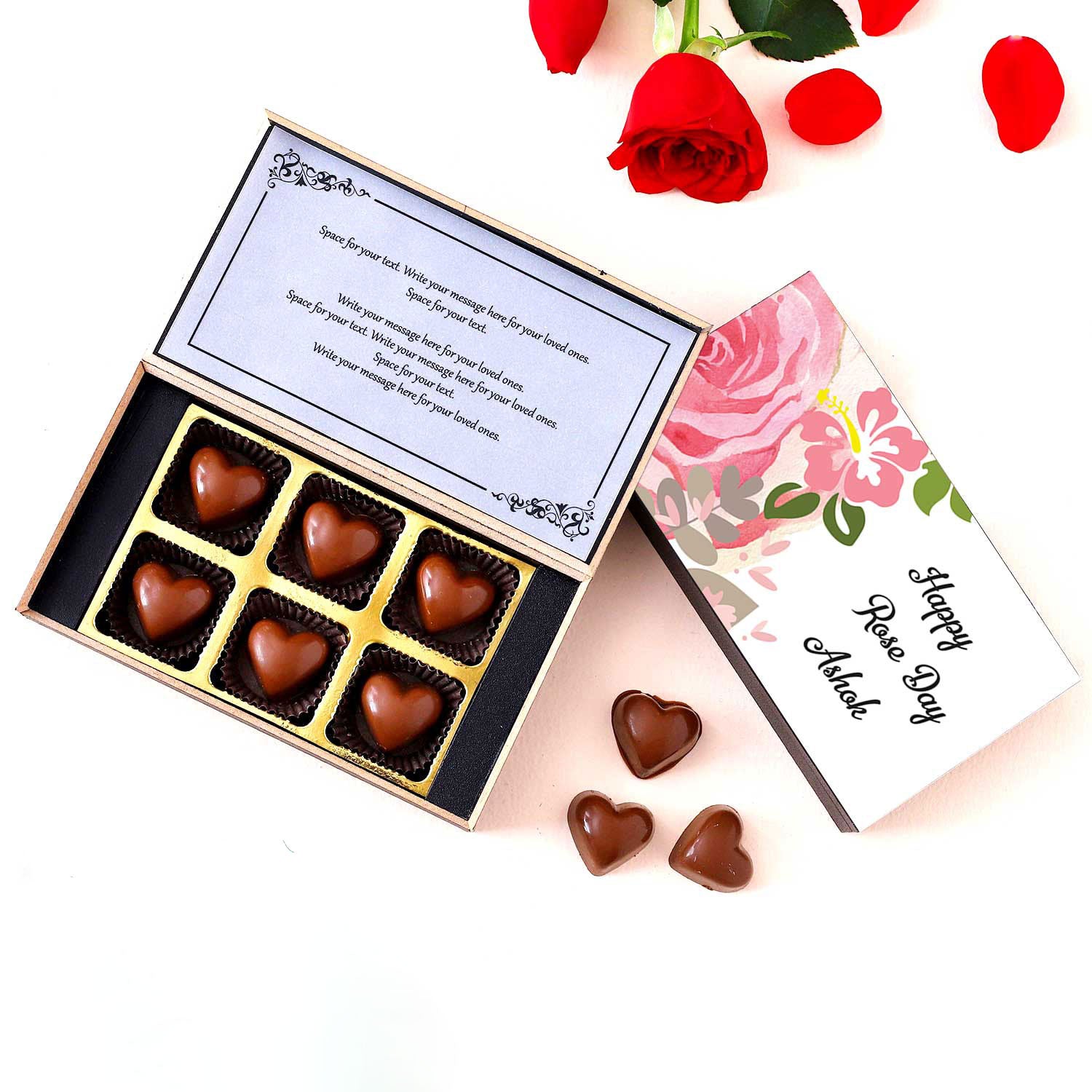 Rose Day Heart Shape chocolates Special gift