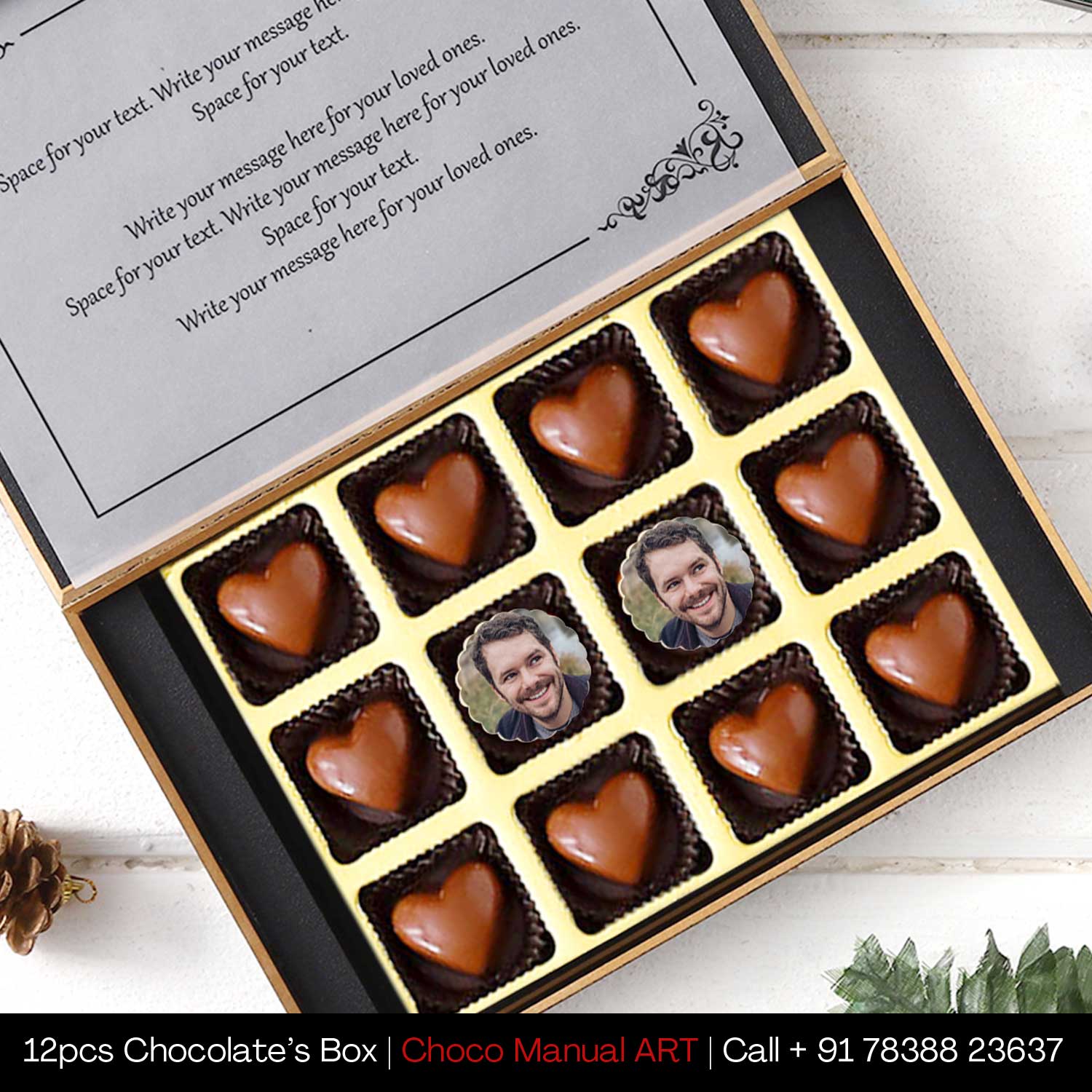 Happy Valentine's Day Personalised Chocolate Box gift Box