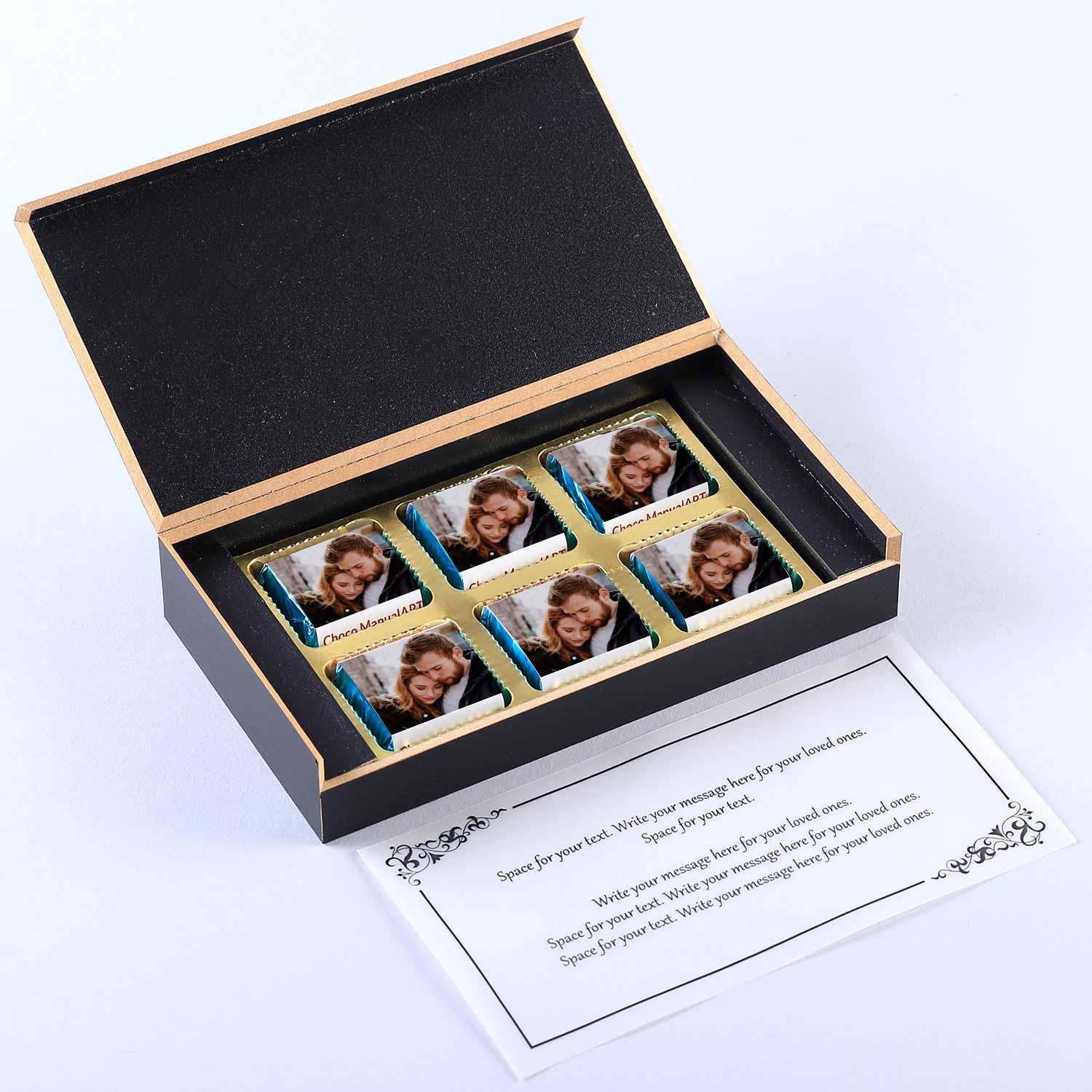 customized chocolates with photo printed on wrapper - Choco Manual ART