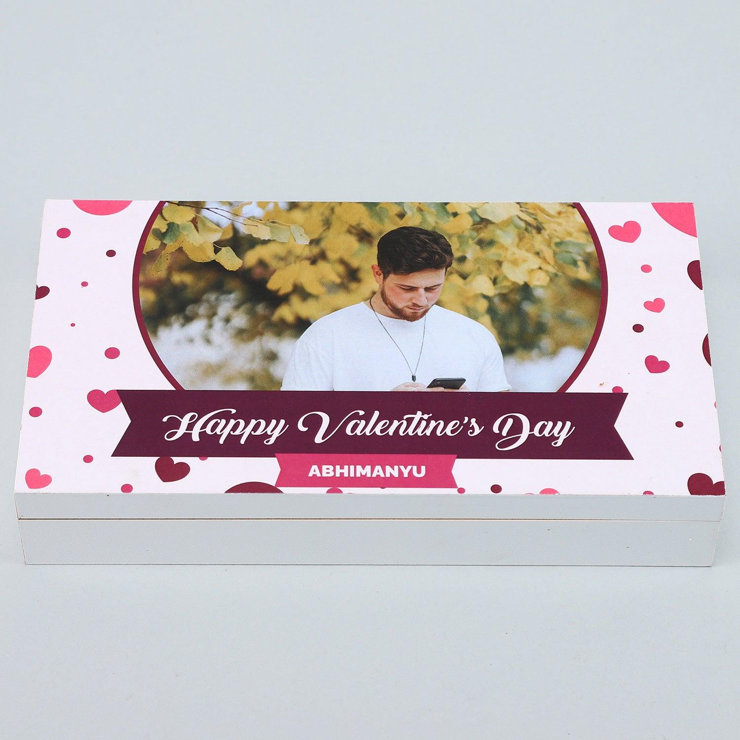 Red Ribbon Greetings Personalised Chocolate Box - Choco Manual ART