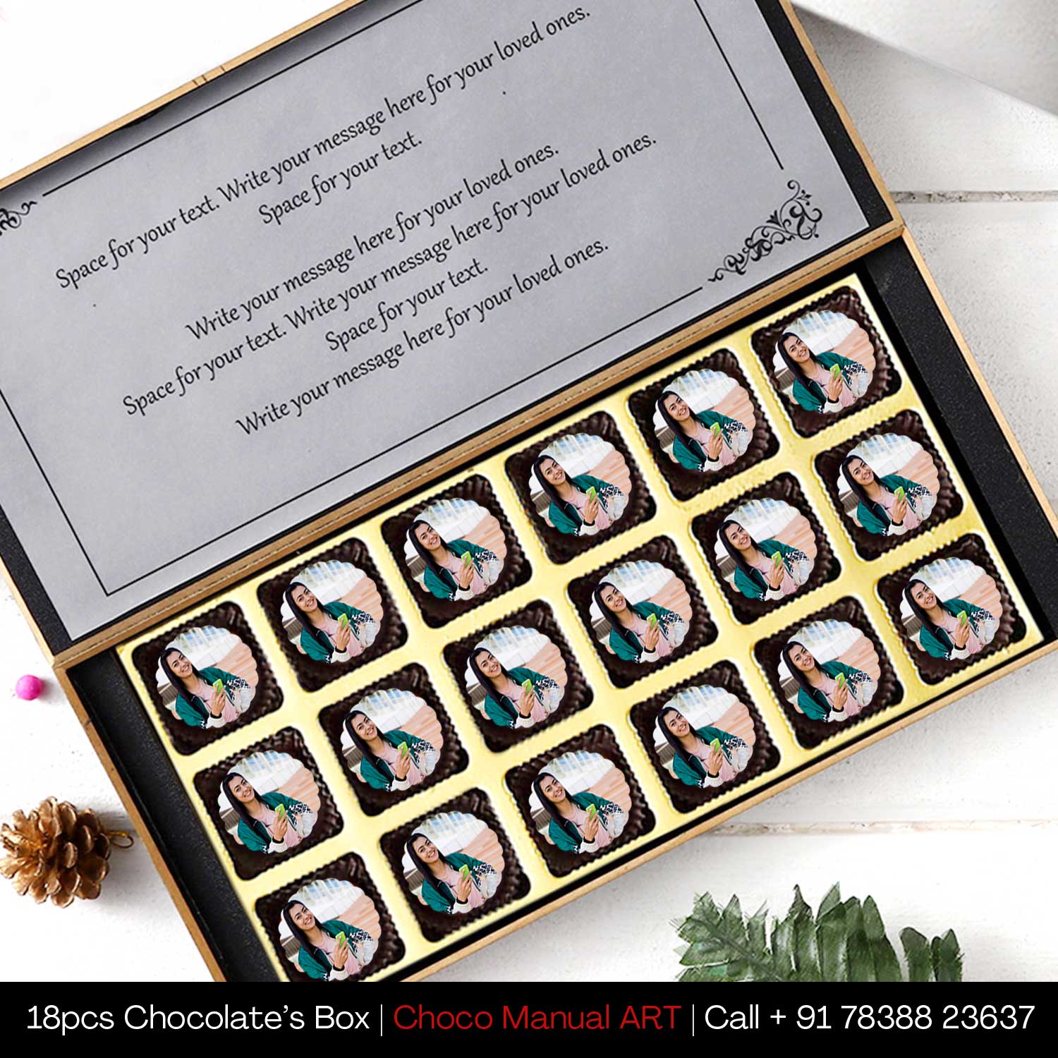 Buy Photo Printed Chocolate with Personalised Name